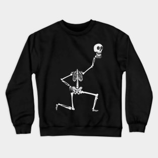 Skeleton Offering His Head Crewneck Sweatshirt